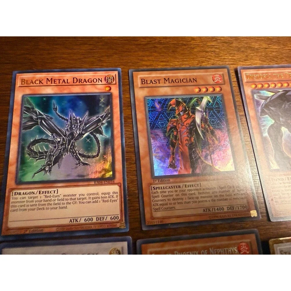 Yu-Gi-Oh! TCG 8-Card Variety Lot 1st Edition Dragon, halo rare, dystopia, more